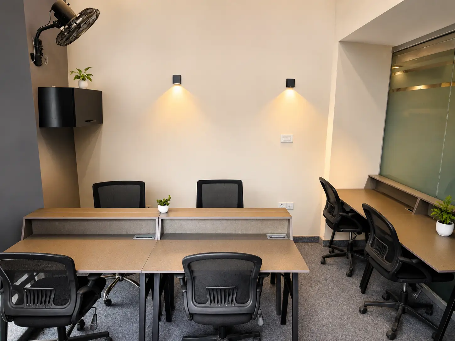 Private six-person office at Simple Spaces Multan